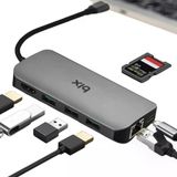 Bx10hb Type-C To 4K Hdmı 3*Usb-A Gigabit Ethernet Pd 100W Sd Ve Micro Sd Kart Okuyucu Çoklayıcı Hub