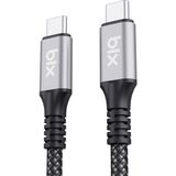 BXCC242 Usb4 Thunderbolt 3/4 Uyumlu Usb-C If 240W 40GBPS 8k 60Hz UHD Şarj, Data ve Görüntü Kablosu 1 Metre