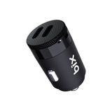BXCC65C 65W Çift Portlu Type-C Araç Şarj Aleti iPhone & Android & Notebook Mini Araç içi Şarj Cihazı Siyah