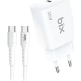 BXPD31C 30W Usb-C Pd 3.0 Akım Korumalı Hızlı Şarj Adaptörü ve 5A Type-C Şarj Kablosu 1 Metre - Standart - Çok Renkli