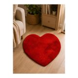 bxtasarım Kalpli peluş paspas 70x70 cm boyunda