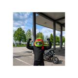 bxtasarım Ninja Kaplumbağa Peluş Kask Kılıfı Kırmızı Raphael