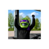 bxtasarım Ninja Kaplumbağa Peluş Kask Kılıfı Mor Donatello