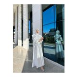 By Atelier CİNDY BEYAZ TESETTÜR ABİYE
