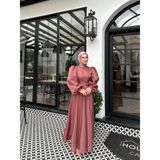 By Atelier Gül Kurusu Simli Hazel Tesettür Abiye - 38 - 00433 Gül Kurusu