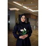 By Atelier Lacivert Diana Omzu Biyeli Tesettür Abiye