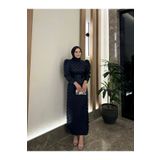 By Atelier Lacivert Perla Tesettür Kalem Abiye