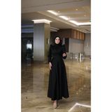 By Atelier Siyah Diana Omzu Biyeli Tesettür Abiye