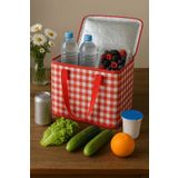 by ballı biocotton Termal Kamp Piknik Çantası Ekose Desen Ergonomik Tasarım 35x20