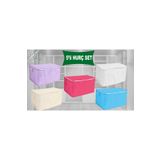 by ballı biocotton Yorgan Hurcu 5li Set Tela Dayanıklı Malzeme Çok Amaçlı Döşek Yorgan Hurucu Mega Boy 50x50x100
