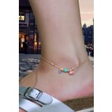 By Barun Silver Rose BL-0096 Mavi Mineli Kadın Halhal