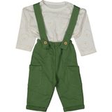 by BebekOdam Erkek Bebek Ekru Yeşil Ayıcık Baskılı Salopet Takım - 1013437 - 3 - 6 Ay