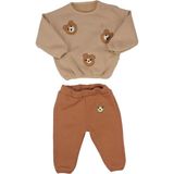 by BebekOdam Erkek Bebek Kahve Ayıcık Nakışlı 3 Iplik 2'li Takım - 1014958 - 6 - 9 Ay