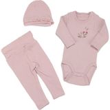 by BebekOdam Kız Bebek Lila Çicek Baskılı Zıbınlı Bereli 3'lü Takım - 1015016 - 6 - 9 Ay