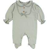 by BebekOdam Kız Bebek Yeşil Fistolu Yakalı Düğmeli Patikli Tulum - 1016536 - Yenidoğan
