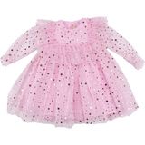 by BebekOdam Kız Çocuk Pembe Gold Yıldız Desenli Tüllü Elbise - 1016707 - 2 Yaş - Çok Renkli