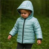 by BebekOdam Kız Çocuk Su Yeşili Simli Parlak Içi Peluş Mont - 1016217 - 3 Yaş