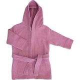 by BebekOdam Müslin Bordo Bebek Bornozu - Renkli