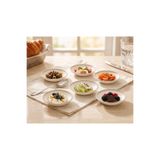By Bone Porselen Tessera 6'lı Porselen Çerezlik Kahvaltılık Sosluk Reçellik Sunum Seti -13 cm (150cc)