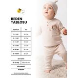 By Bubbles %100 Organik Pamuk Balloon Baskı Unisex Patikli Bebek Tulumu - Gri - 3 - 6 Ay
