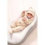 By Bubbles %100 Organik Pamuk Taş Renkli Balloon Baskı Unisex Patikli Bebek Tulumu Kısa Kol - 6 - 9 Ay