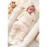 By Bubbles Rose Girl %100 Organik Pamuk Kız Bebek 5'li Hastane Çıkış Seti Unisex Temalı Somon Renkli - 0 - 3 Ay