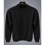 By Bülent Bybülent Erkek Kaliteli Bisiklet Yaka Selanik Örgü Tüylenmez Kazak Sweat - Siyah - XL