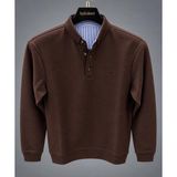 By Bülent Bybülent Erkek Selanik Polo Yaka Tüylenmez Kaliteli Kazak Sweat - Kahve