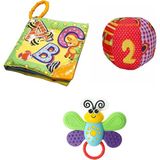 By Caretta Hışırtılı Kumaş Kitap Çıngıraklı Kumaş Top Kelebek Dişlik