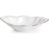 by Caretta Porselen Oval Çerezlik 15.5 cm Beyaz 2 Adet 03425