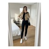 By Caspita Fashion Kadın Yüksek Bel Siyah Skinny Ultra Esnek Toparlayacı Power Likra Esnek Dar Paça Jean