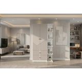 By Cino BYCİNO Leyla 2 Kapaklı 2 Çekmeceli Modern Tasarım Mdf Membran Kapak Lambiri Bej Gardırop - Kum Beji