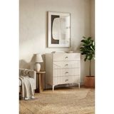 By Cino BYCİNO Leyla 4 Çekmeceli Modern Tasarım Mdf Membran Kapak Lambiri Bej Şifonyer - Kum Beji
