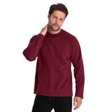 BY COMEOR Çift Bisiklet Yaka Standart Rahat Kesim Erkek Sweatshirt (Bordo, S)