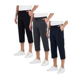 BY COMEOR Erkek 3'Lü Yanları Cepli Bermuda Diz Altı Kapri Beli Ayarlanabilir Lastikli Uzun Şort 5XL