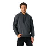 BY COMEOR Erkek Antrasit Basic Kapüşonlu Regular Fit Normal Kesim 2 İplik Kumaş Günlük Sweatshirt 3XL