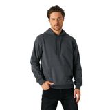 BY COMEOR Erkek Antrasit Basic Kapüşonlu Regular Fit Normal Kesim 2 İplik Kumaş Günlük Sweatshirt L