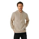 BY COMEOR Erkek Bej Basic Kapüşonlu Regular Fit Normal Kesim 2 İplik Kumaş Günlük Sweatshirt 2XL
