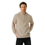 BY COMEOR Erkek Bej Basic Kapüşonlu Regular Fit Normal Kesim 2 İplik Kumaş Günlük Sweatshirt 4XL