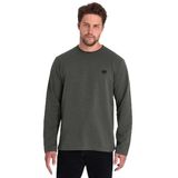 BY COMEOR Erkek Çift Bisiklet Yaka Baskı Detaylı Standart Rahat Kesim Sweatshirt CMRE72 (Haki, XL)