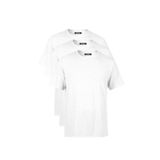 BY COMEOR Erkek Çok Renkli T- Shirt Regular Fit Rahat Kesim Bisiklet Yaka 3'lü Basic Tişört Paketi BEYAZ M
