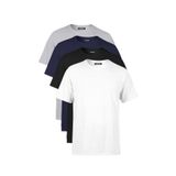 BY COMEOR Erkek Çok Renkli T- Shirt Regular Fit Rahat Kesim Bisiklet Yaka 4'lü Basic Tişört Paketi CMREO35-4 XS