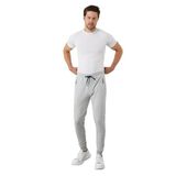 BY COMEOR Erkek Gri Slim Fit Jogger Cep Nakış Fermuar Detaylı Eşofman Altı Gri XL