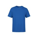 BY COMEOR Erkek İndigo Slim Fit Pamuklu Kısa Kollu Bisiklet Yaka T-shirt 6XL