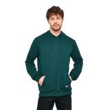BY COMEOR Erkek Koyu Yeşil Basic Kapüşonlu Regular Fit Normal Kesim 2 İplik Kumaş Günlük Sweatshirt L