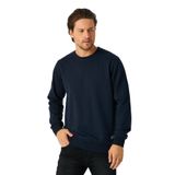 BY COMEOR Erkek Lacivert Basic Bisiklet Yaka Regular Fit Normal Kesim 2 İplik Sweatshirt 2XL