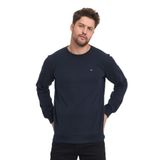 BY COMEOR Erkek Lacivert Bisiklet Yaka Nakış Detaylı Regular Fit Sweatshirt S