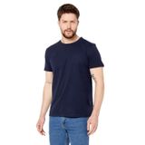 BY COMEOR Erkek Lacivert Slim Fit Pamuklu Kısa Kollu Bisiklet Yaka T-shirt L