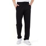 BY COMEOR erkek pamuklu eşofman, jogger antrenman pantolonu (siyah, XL)