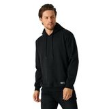 BY COMEOR Erkek Siyah Basic Kapüşonlu Regular Fit Normal Kesim 2 İplik Kumaş Günlük Sweatshirt M